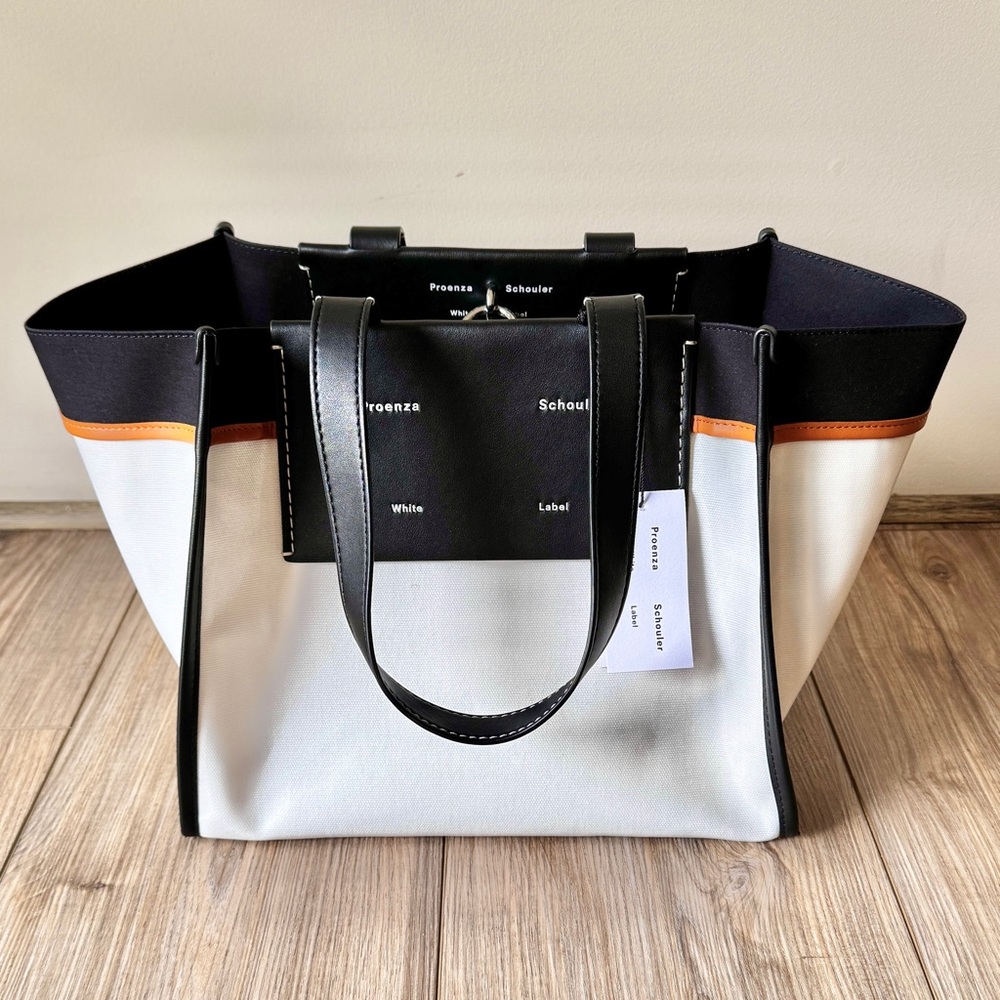 Proenza Schouler White Label Morris Large Coated Canvas Tote